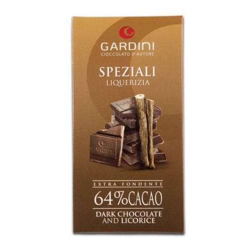 Tavoletta Cioccolato Speziali 64% Cacao con Liquirizia - Gardini 80g