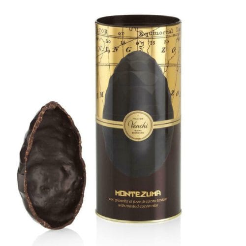 Uovo Cuor di Cacao Nibs 75% in cilindro di metallo - Venchi 350g