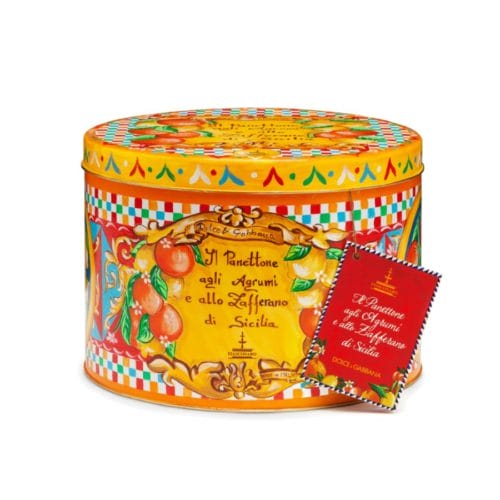 Fiasconaro Panettone Agrumi e Zafferano Latta Dolce&Gabbana 1Kg
