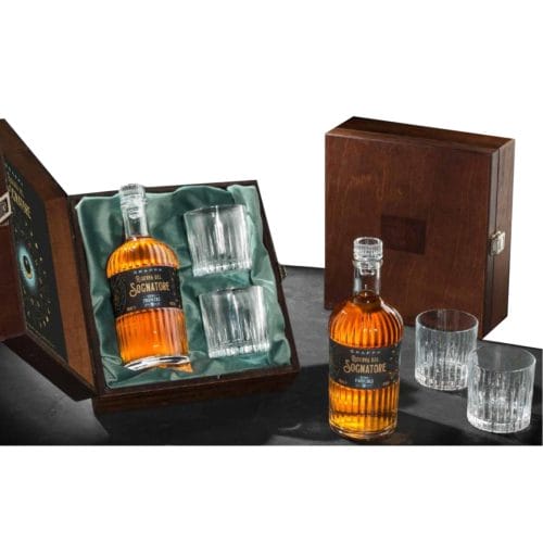 Grappa Riserva Del Sognatore+2 Bicchieri - Luigi Francoli (Astucciata)