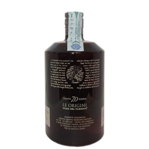 Mazzetti Grappa Riserva 7.0 Le Origini Vigna del parroco 70cl (Astucciata) - immagine 2