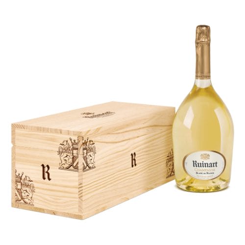 ruinart champagne blanc_de_blancs_3 litri_jeroboam+cassa legno_gift box_enoteca san lorenzo riccione_2