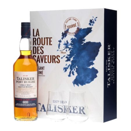 talisker port ruighe gift box 2 bicchieri-enoteca san lorenzo riccione