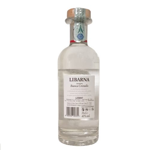 libarna grappa bianca cristallo retro-enoteca san lorenzo riccione