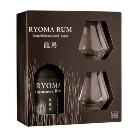 ryoma rum + 2 calici gift box-enoteca san lorenzo riccione